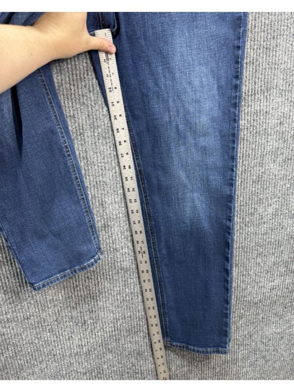 Talbots Ankle Jeans Women’s 12 Blue Denim Simply Flattering Medium Wash Stretch - Picture 7 of 8